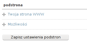 panel zarządzania