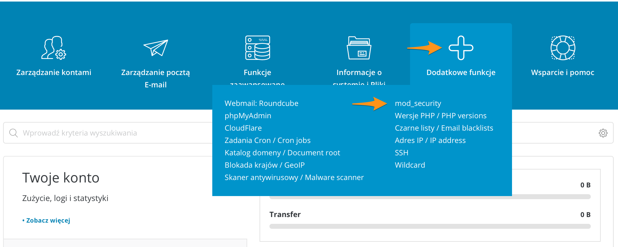 Lokalizacja ustawień mod_security